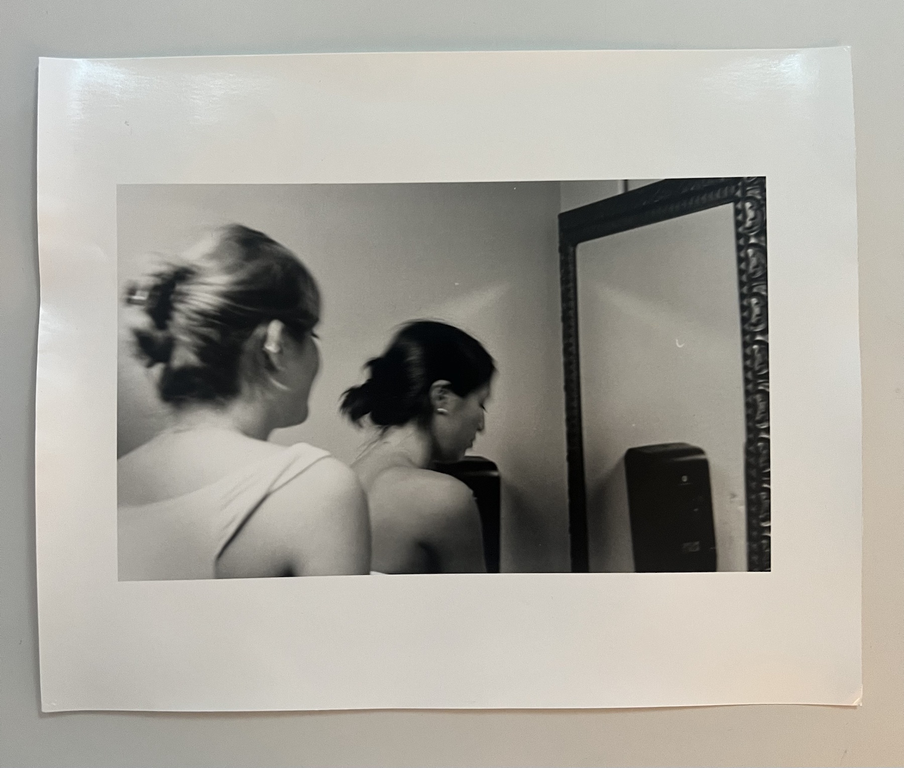 Monochrome mirror portrait