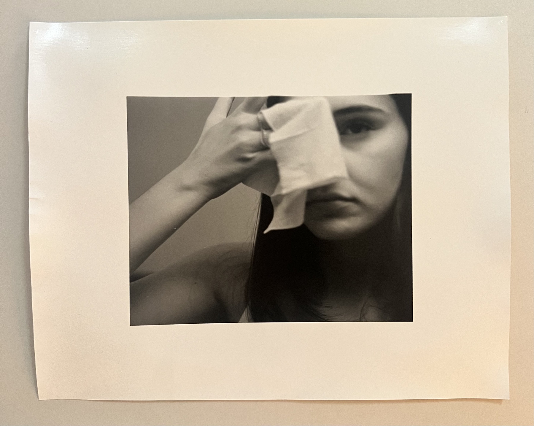 Monochrome conceptual portrait